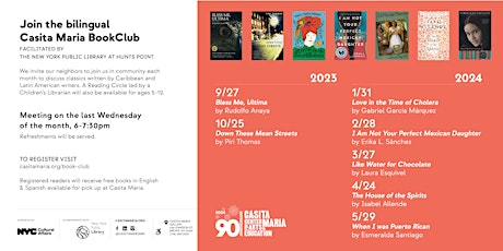 Casita Maria Book Club / Club del Libro primary image