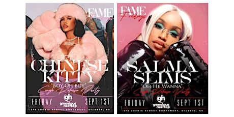 Imagem principal de Fame Fridays ft. Chinese Kitty and Salma Slims at Greenhause