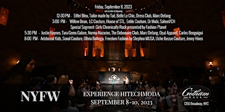 hiTechMODA New York Fashion Week at Gotham Hall -  primärbild