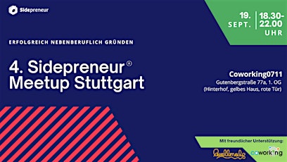 Primaire afbeelding van Sidepreneur Meetup Stuttgart:Treffpunkt für nebenberufliche Gründer*innen