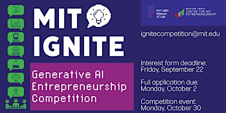 Imagen principal de MIT Ignite: Generative AI Entrepreneurship Competition Info Session