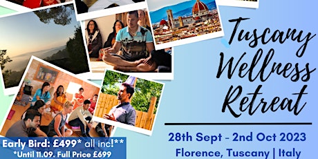 Primaire afbeelding van The Tuscany Mind, Body & Soul Summer Wellness Retreat by Urban Spirituality