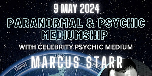 Imagem principal do evento Paranormal & Mediumship with Celebrity Psychic Marcus Starr @ IHG Exeter M5