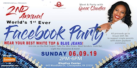 1st EVER Facebook Party-2nd Annual White Top Blue Jeans Day Party 