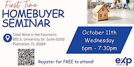 OCTOBER 2023 (LIVE) - First Time Home Buyer Seminar primary image