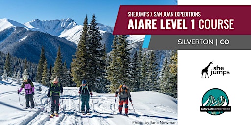 Primaire afbeelding van SheJumps x San Juan Expeditions | AIARE Level 1 Avalanche Course | CO