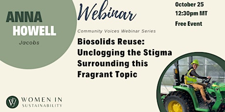 Community Voices Series - Biosolids Reuse: Unclogging the Stigma primary image