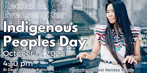 Image principale de Recital & Evensong for the Commemoration of Indigenous Peoples Day
