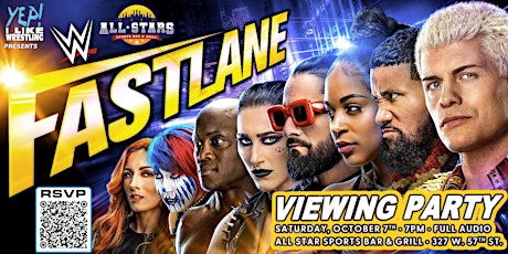 Primaire afbeelding van WWE Fastlane Viewing Party @ All Stars Sports Bar & Grill