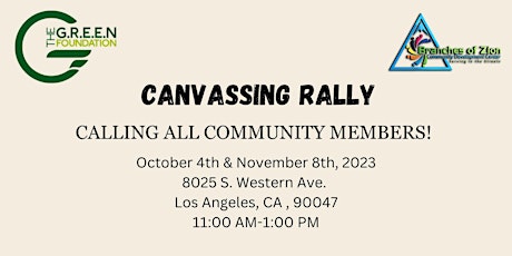 Primaire afbeelding van Canvassing Rally