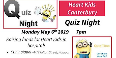 Quiz Night for Heart Kids Canterbury primary image
