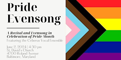 Recital & Evensong for the Commemoration of Pride Month