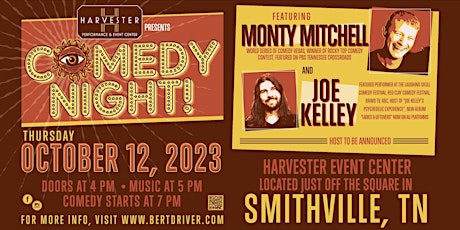 Comedy Night with Monty Mitchell and Joe Kelley primary image