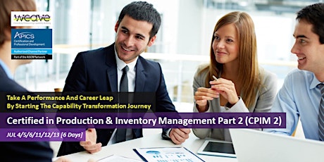  [6 Days] Certified in Production & Inventory Management Part 2 (CPIM 2) primary image