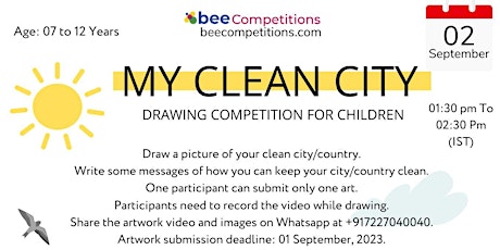 Imagen principal de My Clean City Drawing Competition For Children