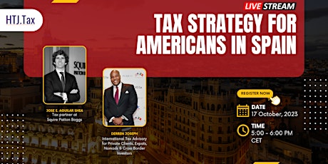 (LIVESTREAM)Tax Strategy for Americans in Spain primary image