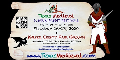 Imagen principal de VENDOR CHECKOUT IS CLOSED for the: 2024 Texas Medieval Merriment Festival!