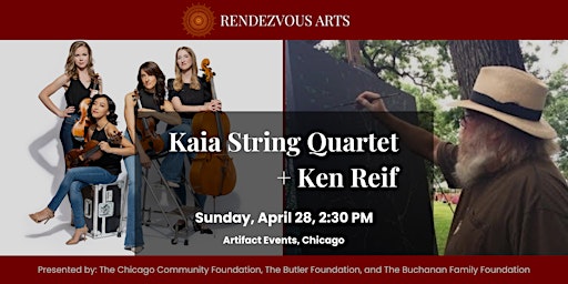 Rendezvous Arts: Kaia String Quartet  + Artist, Ken Reif  primärbild