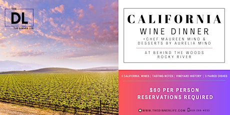 CALIFORNIA Wine Dinner | 5 Paired Courses primary image