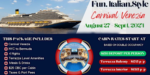 Labor Day Cruise - NYC to Bermuda primary image
