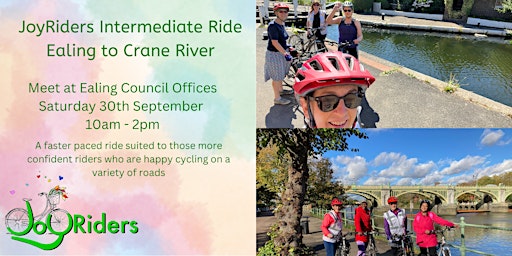 JoyRiders Intermediate Bike Ride  - Ealing to Crane River primary image