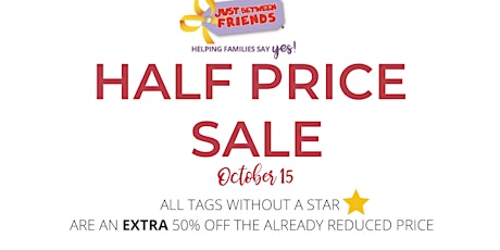 MEGA  Kids' Consignment Sale - Half Price Day primary image