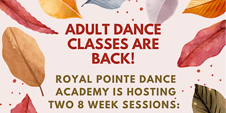 Adult Dance Classes- 8 week session primary image