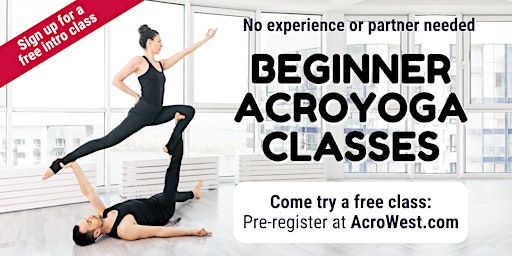 Primaire afbeelding van Free Beginner Acroyoga Class (Mount Pleasant)