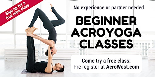 Primaire afbeelding van Free Beginner Acroyoga Class (Downtown Vancouver)