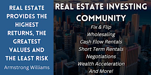 If You Believe You’re Stuck, Try Our Real Estate Investing Community! primary image