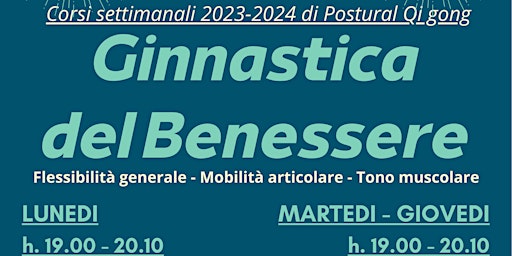 Corsi di Ginnastica per il Ben-essere 2023/2024. Postural Qi gong a Padova primary image