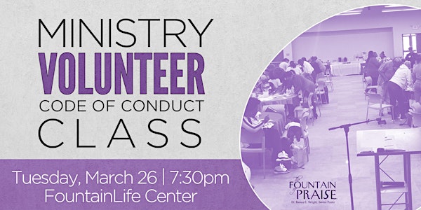 Ministry Volunteer Code of Conduct Class
