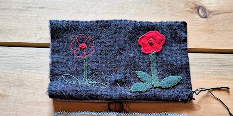 Image principale de Embroidery: Needle-book  ~ Broderie: Aiguille-livre