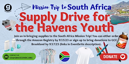 Imagen principal de Supply Drive for the Havens Youth