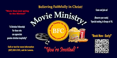 Imagem principal do evento BFC Family - Movie Ministry & Fellowship!