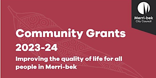Hauptbild für Community Grants Information - online (Monthly 2nd Wednesday PM)