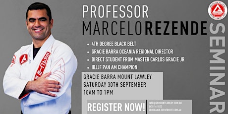 Prof. Marcelo Rezende Seminar At GB Mount Lawley primary image
