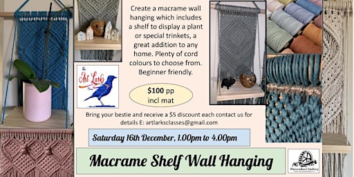 Macrame Shelf Wall Hanging primary image