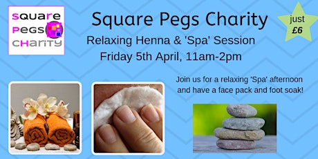 Relaxing Henna & 'Spa' Session - Tue 5th April 11am-2pm [£6] primary image