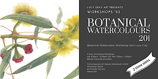 Botanical Watercolours 201 - Watercolour Painting Workshop with Lucy Gray primary image