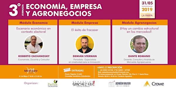 TERCERA JORNADA DE ECONOMÍA, EMPRESA Y AGRONEGOCIOS