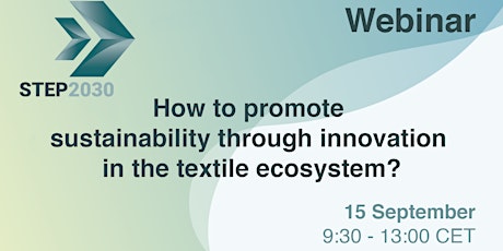 Image principale de How to promote sustainability  through innovation in the textile ecosystem?
