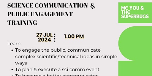Imagem principal de Science Communication and Public Engagement Training
