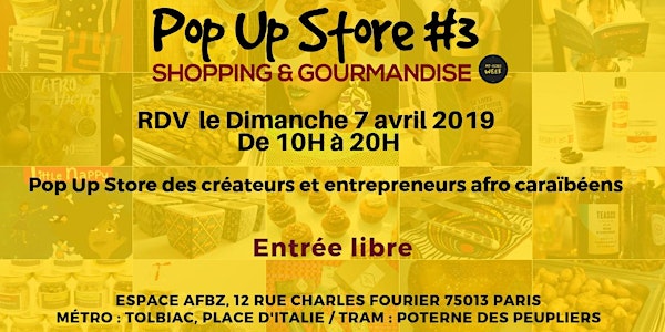 Pop Up Store des créateurs et entrepreneurs Afro(Shopping&Gourmandises)n°3