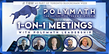 Imagem principal de Meetings with Polymath Leadership - Toronto Blockchain Week