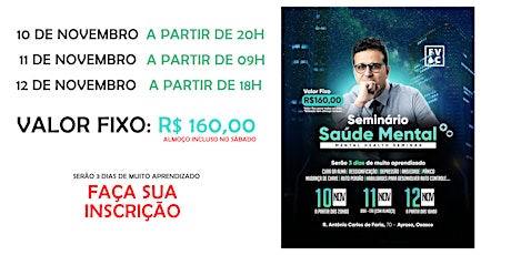 Imagem principal do evento SEMINÁRIO DE SAÚDE MENTAL