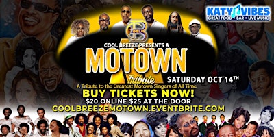 Katy Vibes & Cool Breeze Present: A Motown Tribute!