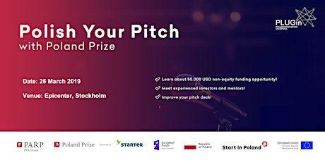 Polish your Pitch! with Poland Prize (Stockholm edition) primary image