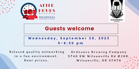 After Hours Networking at Ordnance Brewing, September 20, 2023 primary image
