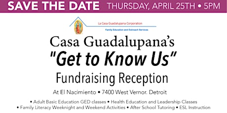 La Casa Guadalupana Fundraising Reception primary image